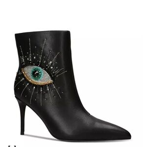 Embellished Black Ankle Boots